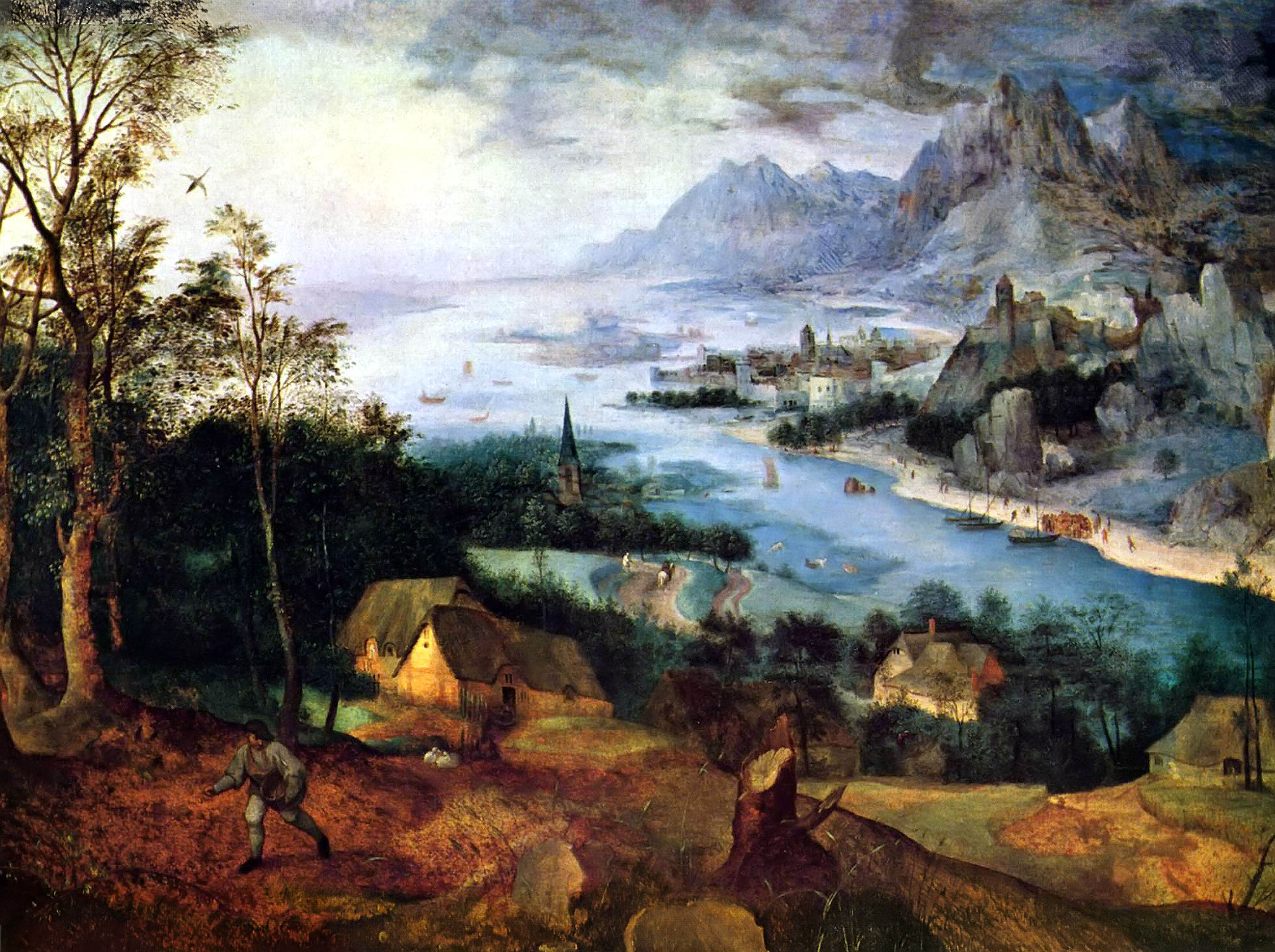 П б старший. Питер брейгель старший (1525-1569). Брейгель старший Сеятель. Питер брейгель старший пейзажи. Пейзажи брейгеля старшего.